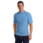 Coolibar - UV Swim Shirt for men - Tulum Rash Guard - Surf Blue