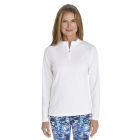 Coolibar - UV Swim Shirt for women - Longsleeve - Freestyle Rash - White
