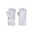 Coolibar - UV Fingerless Sun Gloves for adults - Ouray - White