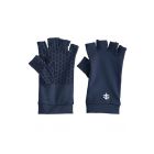 Coolibar - UV Fingerless Sun Gloves for adults - Ouray - Navy