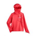 Coolibar - UV Hooded swim shirt for kids - Andros - Hot Coral