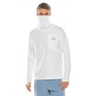 Coolibar - UV Swim Shirt with neck gaitor for men - Andros - White