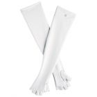 Coolibar - UV fingerless gloves with long sleeve for adults - Perpetua - White