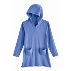 Coolibar - UV Beach Cover-Up Dress for girls - Catalina - Solid - Aura Blue