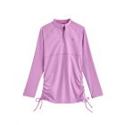 Coolibar - UV Swim Shirt for girls - Longsleeve - Lawai Ruche - Lavender