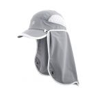 Coolibar - UV Sport Cap for adults - Agility - Steel Grey/White 