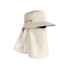 Coolibar - UV Sun cap with face and neck flap for kids - Stevie Ultra - Stone