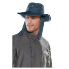 Coolibar - Convertible UV Boating hat with neck flap for adults - Midnight
