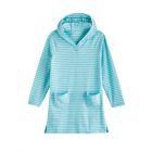 Coolibar - UV Beach cover-up for girls - Catalina - Ice Blue/White