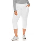 Coolibar - UV Weekend Crop Jogger for women - Maho - Solid - White 