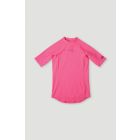 O'Neill - UV Swim shirt for girls with short sleeves - UPF50+ - Skins - Rosa Shocking