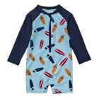 Snapper Rock - UV Swimsuit for babies - Long sleeve - Retro Surf - Blue/Navy