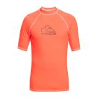 Quiksilver - UV Rashguard with short sleeves for men - On tour - Fiery coral