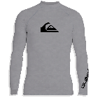 Quiksilver - UV Rashguard with long sleeves for men - All time - Sleet heather