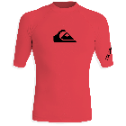Quiksilver - UV Rashguard with short sleeves for men - All time - Fierry coral