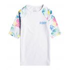 Roxy - UV Rashguard for girls - Lycra Printed Sleeve - Short sleeve - Bright White/Surf Trippin
