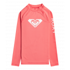 Roxy - UV Rashguard for girls - Whole Hearted - Long sleeve - UPF50 - Sun Kissed Coral