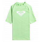 Roxy - UV Rashguard for girls - Whole Hearted - Short sleeve - UPF50 - Pistachio Green