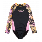 Roxy - Swim Suit girls - Active Joy - Long sleeve - Anthractite Zebra Jungle Girl