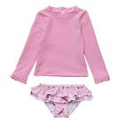 Snapper Rock - UV Swimset for babies and kids - Long sleeve - Diving Diva - Pink