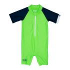 JUJA - UV Swim suit with short sleeves for babies - UPF50+ - Cool Coconut - Neon lime