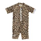 JUJA - UV Swimsuit for babies - Short sleeves - Wild Leopard print - Brown
