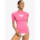 Roxy - UV Rashguard for women - Whole Hearted - Short sleeve - UPF50 - Shocking Pink